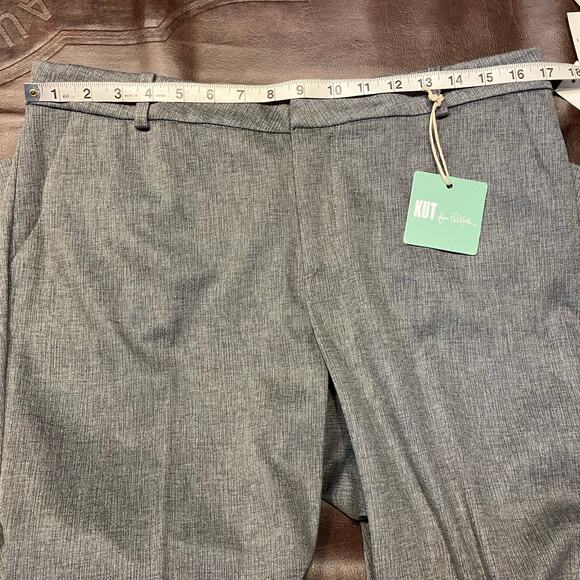 New Kut From the Kloth Rose Bootcut Pant Grey‎ Womens 12P Career Stitch Fix - Picture 16 of 16